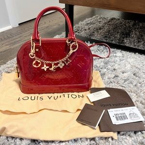 Preloved Louis Vuitton Alma BB Vernis Pom D’Amo